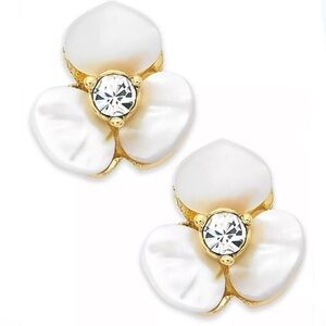 Kate Spade New York ♠️ Small Disco Pansy pearl earrings 🪩 🌺🕺